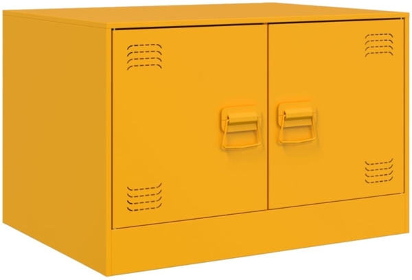 vidaXL Couchtisch Senfgelb 67x50x44 cm Stahl 841730