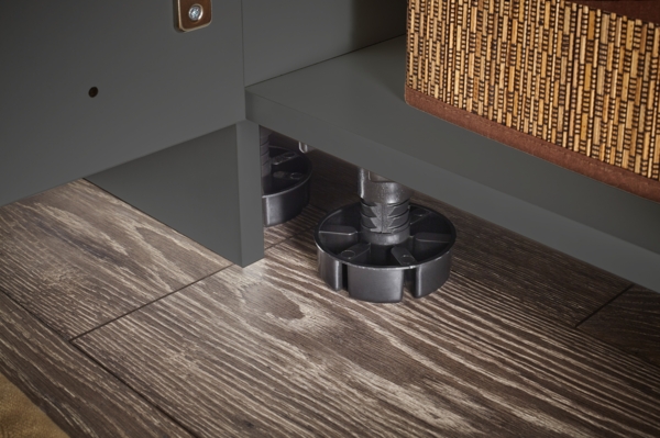 Waschmaschinenumbauschrank >LAUNDREEZY< in anthrazit - 117,5x162x67,5 (BxHxT) Bild 7