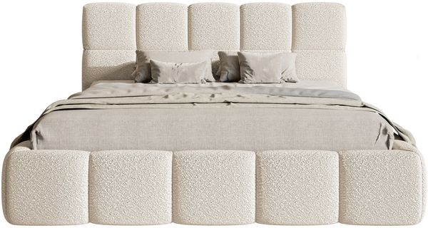Selsey 'Cloudy' Polsterbett 160x200 mit Bouclé-Bezug, hellbeige Bild 6
