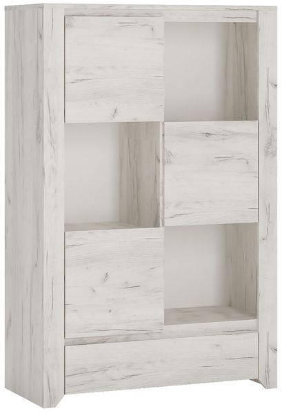 Highboard Adina / Angel, Holzwerkstoff, Weiß, 84 x 131 x 40 cm