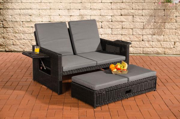 Sofa Ancona Eisengrau 5mm schwarz