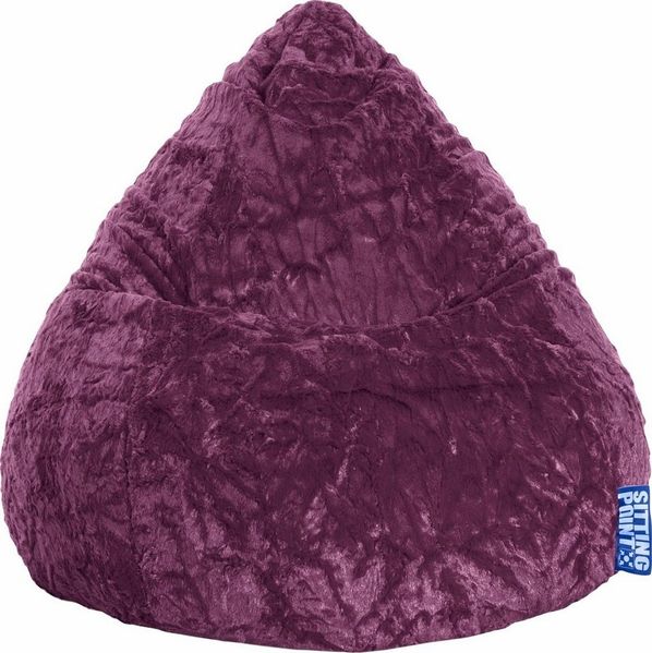 Sitting Point 'Fluffy XL' Sitzsack, Aubergine