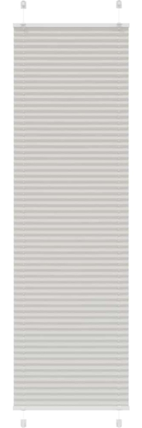 vidaXL Plissee Hellgrau 65x200 cm Stoffbreite 64,4 cm Polyester 4015357