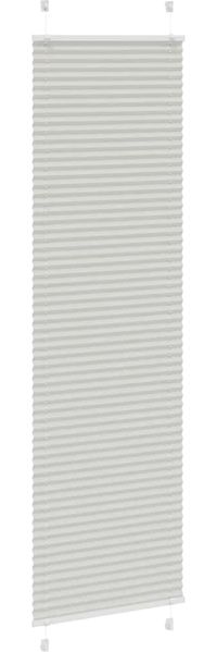 vidaXL Plissee Hellgrau 65x200 cm Stoffbreite 64,4 cm Polyester 4015357 Bild 3