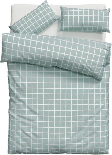 OTTO home Bettwäsche Eemil, Renforcé, 2 teilig, karierte Bettwäsche, 100% Baumwolle, ab Gr. 135x200 cm