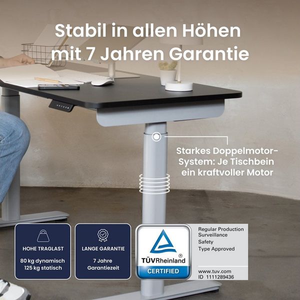 Ergotopia Schreibtisch Desktopia One (elektrisch höhenverstellbarer Schreibtisch)