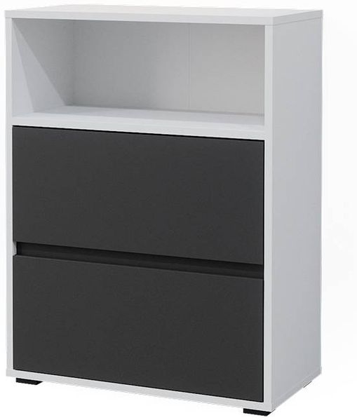Badschrank Maltin Weiß 60.2 x 78 cm mit zwei großen Schublade Vicco