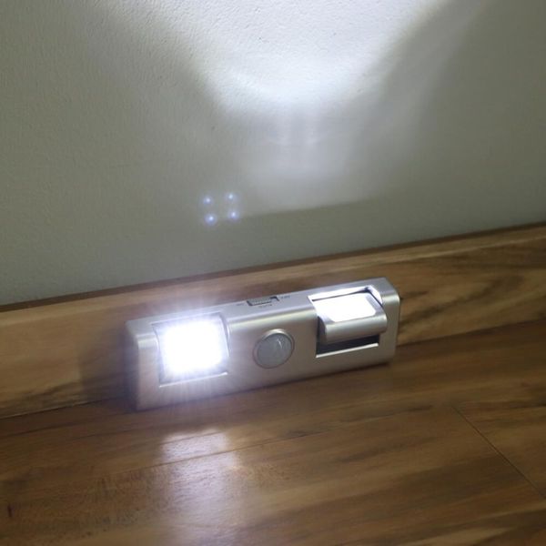 BURI Lichtleiste LED Bewegungsmelder Unterbauleuchte Treppenlicht Kleiderschranklampe LED-Leiste Beleuchtungsleiste Kaltweiß