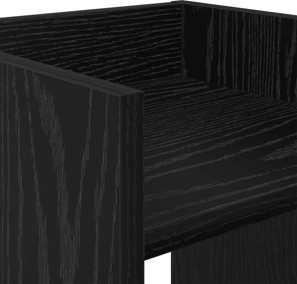 vidaXL Pflanzenständer mit Regal 2 pcs Schwarze Eiche 30 x 30 x 80 cm 899581 Bild 9