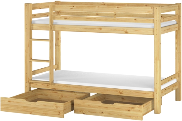 Erst-Holz Etagenbett Kiefer 90x200 cm, natur