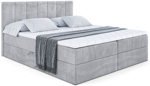 ALTDECOR Boxbett MOETI (Multipocket-Matratze H4, H3 Matratze Bonellfederung, Topper, Kopfteil)