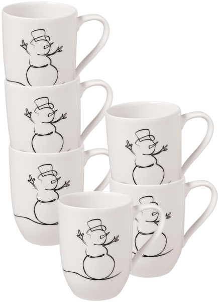 Villeroy & Boch Statement Lines Becher 'XMAS' 290 ml 6er Set - DS