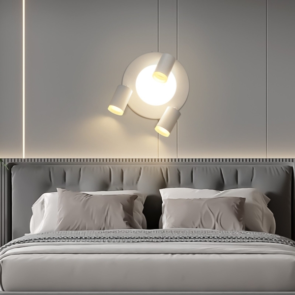 ZMH Deckenleuchte LED Deckenlampe 3 Flammig - Deckenstrahler Weiß Modern Wohnzimmerlampe 3000k GU10 20W Schwenkbar Flurlampe Deckenspot Rund für Schlafzimmer Küchen Büro Bild 6