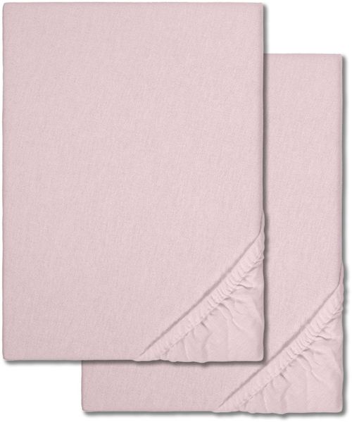 Spannbettlaken Winterflausch rosa 180 x 190 - 200 x 200 cm Doppelpack