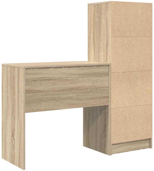 vidaXL Schreibtisch mit Stauraum 2 pcs Sonoma-Eiche Holzwerkstoff 3337315 Bild 8