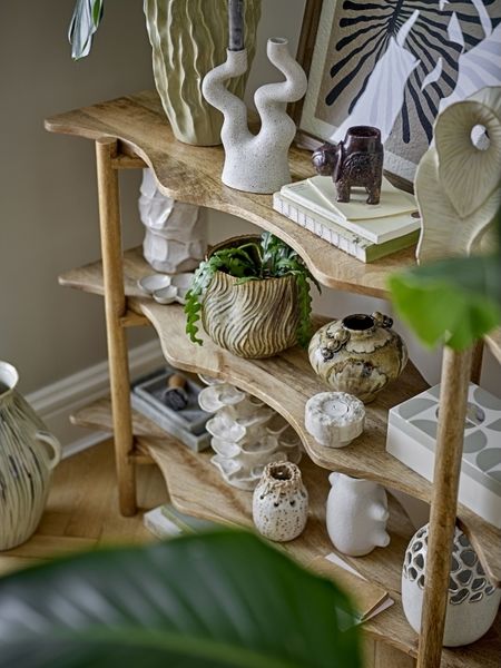 BLOOMINGVILLE Dua Blumentopf Braun Steingut