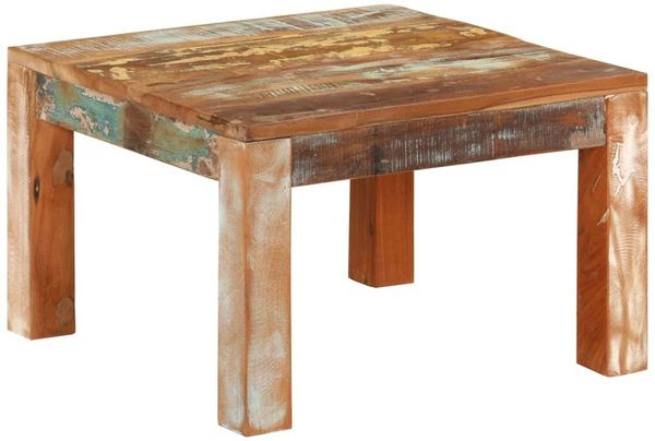 vidaXL Couchtisch 55x55x35 cm Altholz Massiv 350322