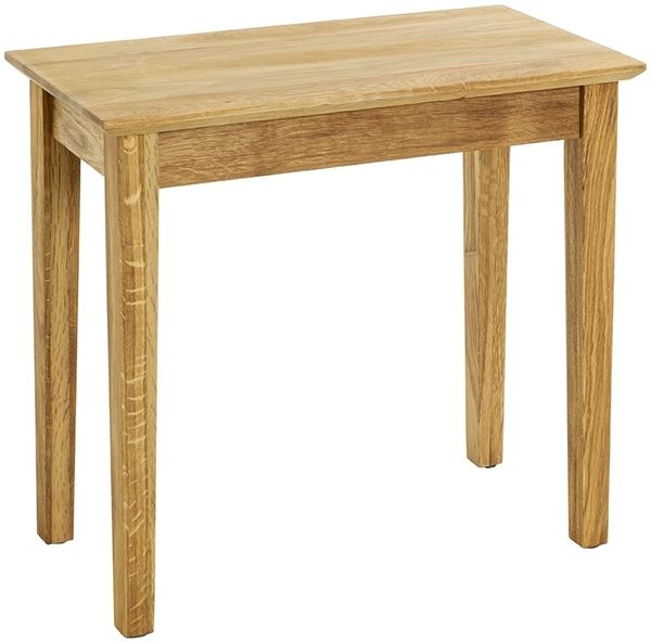 Beistelltisch >54352< in eiche, Massivholz - 56x52x30cm (BxHxT)
