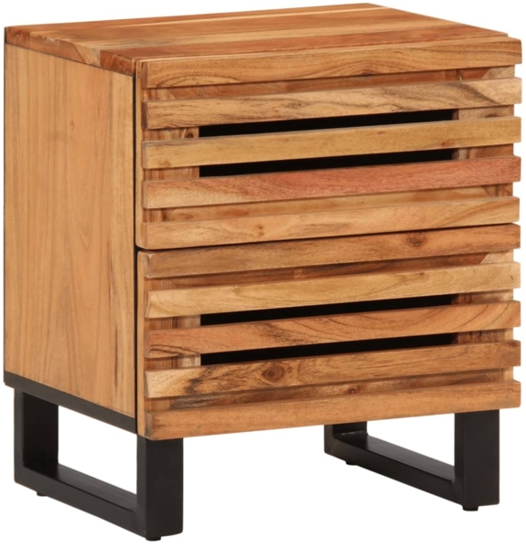 vidaXL Nachttische 2 Stk. 40x34x46 cm Massivholz Akazie 377429