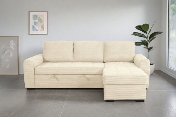 Trends by HG Ecksofa Poll L-Form, B: 245 cm, mit Bettfunktion & Bettkasten