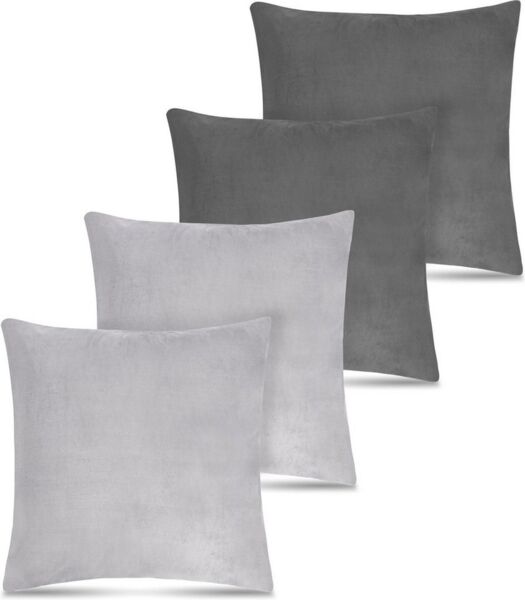 Aspero Dekokissen 4er Set Kissenbezüge Tamara, Dekokissen 45 x 45 cm mit Cashmere Feeling