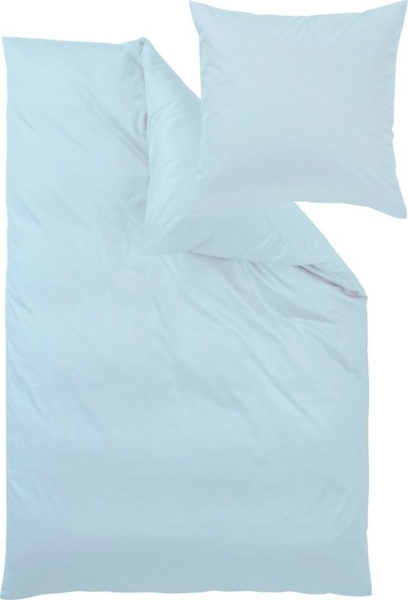 Uni-Mako-Satin - Curt Bauer Uni 135x200 + 80x80 cm-3252 azur