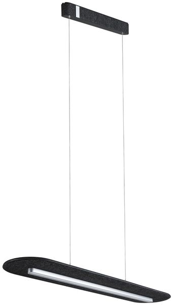 Paulmann 79989 LED Pendelleuchte Tulga 3-Step-Dim 2700K 1800lm Filz anthrazit