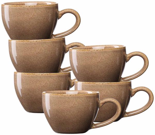 Ritzenhoff & Breker Sahara Espressotasse 100 ml 6er Set - Hellbraun