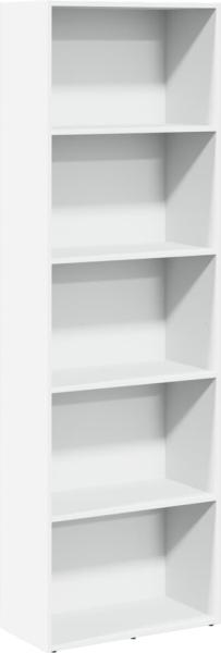 vidaXL Bücherregal Weiß 60x30x189 cm Holzwerkstoff 857917