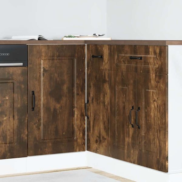 vidaXL Küchenunterschrank Kalmar Räuchereiche Holzwerkstoff 854323