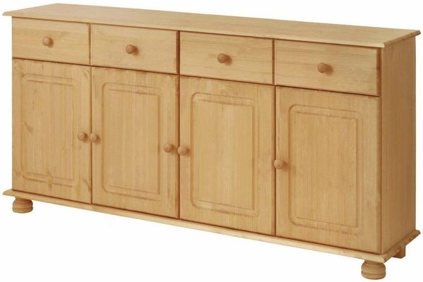 Home affaire Sideboard Mette, Kommode aus massivem Kiefernholz, Breite 156 cm