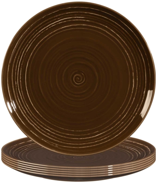 Seltmann Weiden Terra Frühstücksteller ø 22,5 cm erdbraun 6er Set