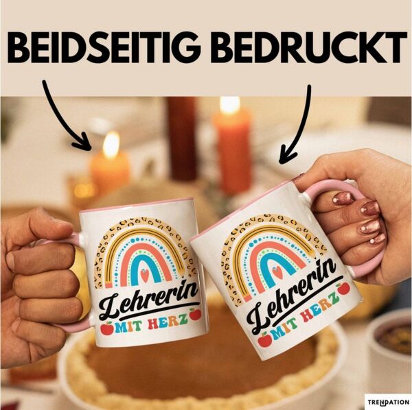 Trendation Tasse Lehrerin Mit Herz Tasse Lustiges Geschenk Für Klassenlehrerin