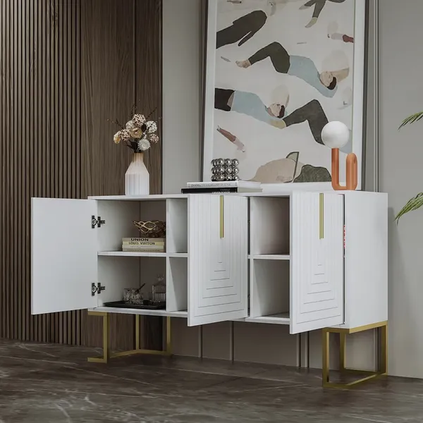 Sideboard 138/40/80,5 cm, Wohnzimmerschrank, Mehrzweckschrank