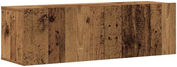vidaXL 8-tlg. TV-Schrank-Set Wandmontage Altholz-Optik Holzwerkstoff 3328955 Bild 6