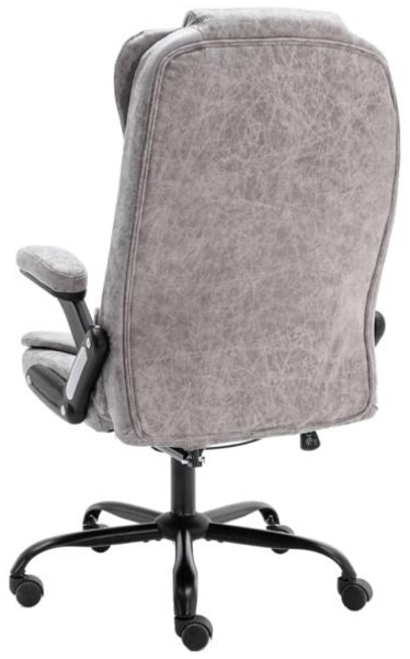 vidaXL Bürostuhl Hellgrau Wildleder-Optik 20575 Bild 4