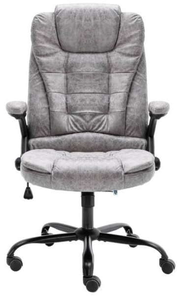vidaXL Bürostuhl Hellgrau Wildleder-Optik 20575 Bild 2