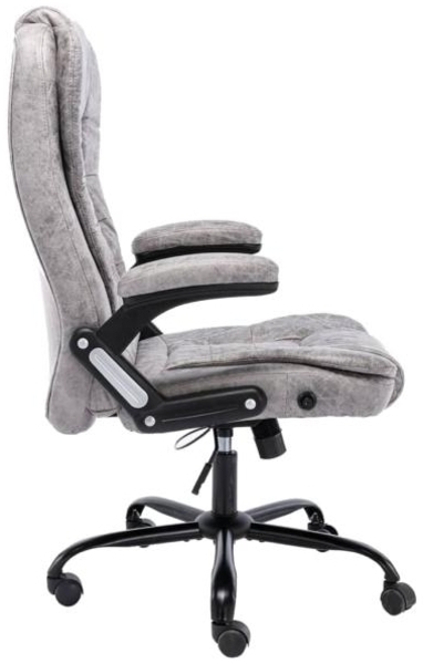 vidaXL Bürostuhl Hellgrau Wildleder-Optik 20575 Bild 3
