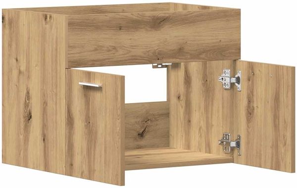 vidaXL Waschbeckenunterschrank Artisan-Eiche 60x38,5x46 cm 862024 Bild 5