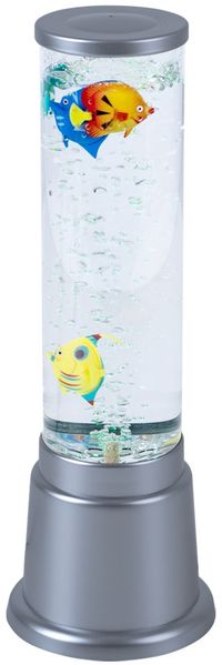 RGB LED Wassersäule mit Deko-Fischen, Farbwechsler
