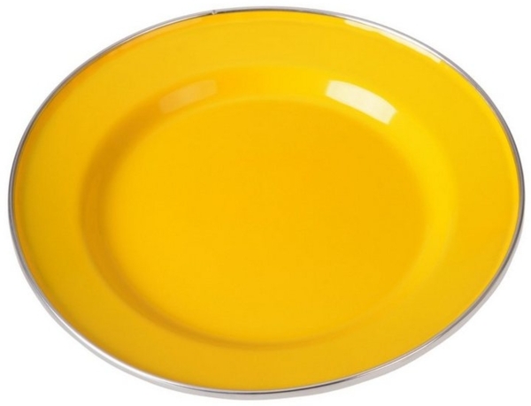 Kinderteller emailliert 20 cm gelb