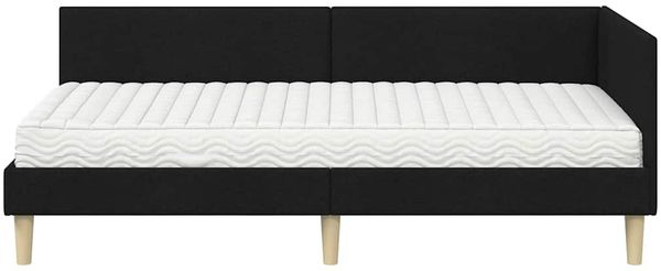 vidaXL Eckbettgestell mit Matratze Sonstiges 2 pcs Grün Stoff 3393751 Bild 5
