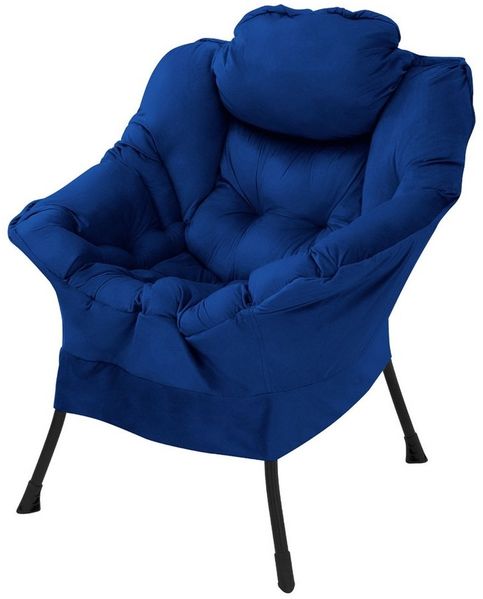 ML-DESIGN Stuhl Wohnzimmersessel komfortabler Polsterstuhl Lounge Sessel Akzentstuhl (1 St), Fernsehsessel mit Kopfkissen ergonomischer Komfortsessel Samt