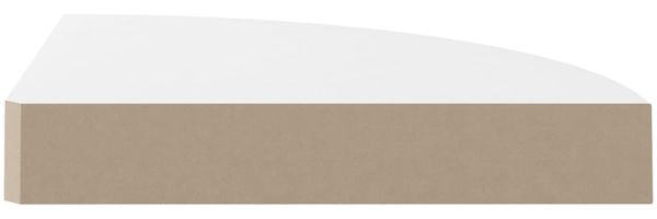 vidaXL Schwebende Eckregale 2 Stk. Hochglanz-Weiß 25x25x3,8 cm MDF 323887 Bild 5