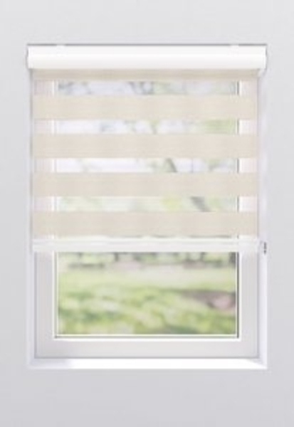 Doppelrollo Greta, my home, Lichtschutz, ohne Bohren, freihängend, Klemmträger mit Feststellschraube, mit Kassette, Befestigung mit Klemmträgern Bild 6