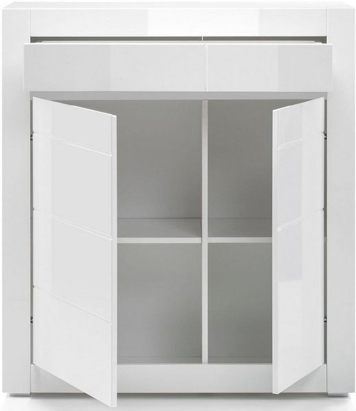 INOSIGN Kommode Carat, Breite 100 cm, wird mit 2 Leisten geliefert (weiss und grau) Bild 3