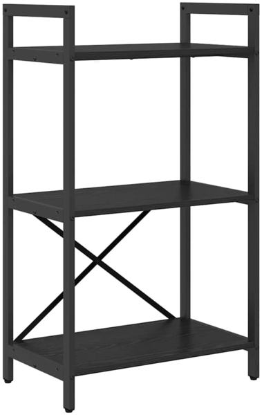 vidaXL Bücherregal Schwarz Eichen-Optik 56 x 34 x 96 cm Holzwerkstoff 883874