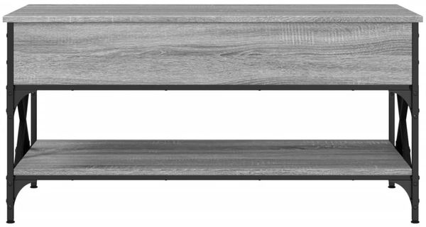 vidaXL Couchtisch Grau Sonoma 100x50x50 cm Holzwerkstoff und Metall 845359 Bild 5