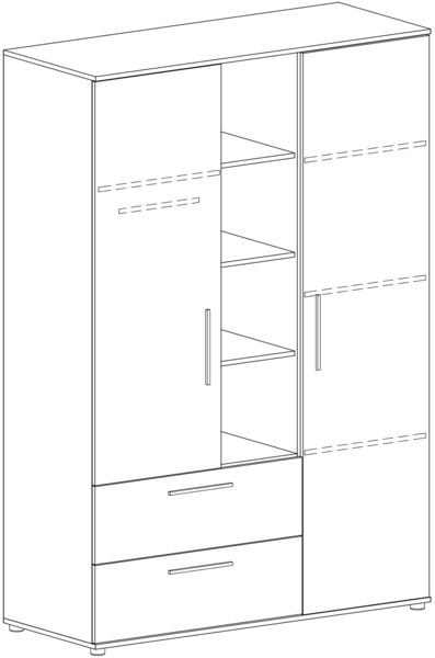 Arthur Berndt Jugendzimmer-Set »Alessio« 3-teilig, Liegefläche 140x200 cm, Anthrazit, Artisan Oak Bild 14