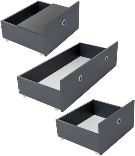 Arthur Berndt Jugendzimmer-Set »Alessio« 3-teilig, Liegefläche 140x200 cm, Anthrazit, Artisan Oak Bild 9